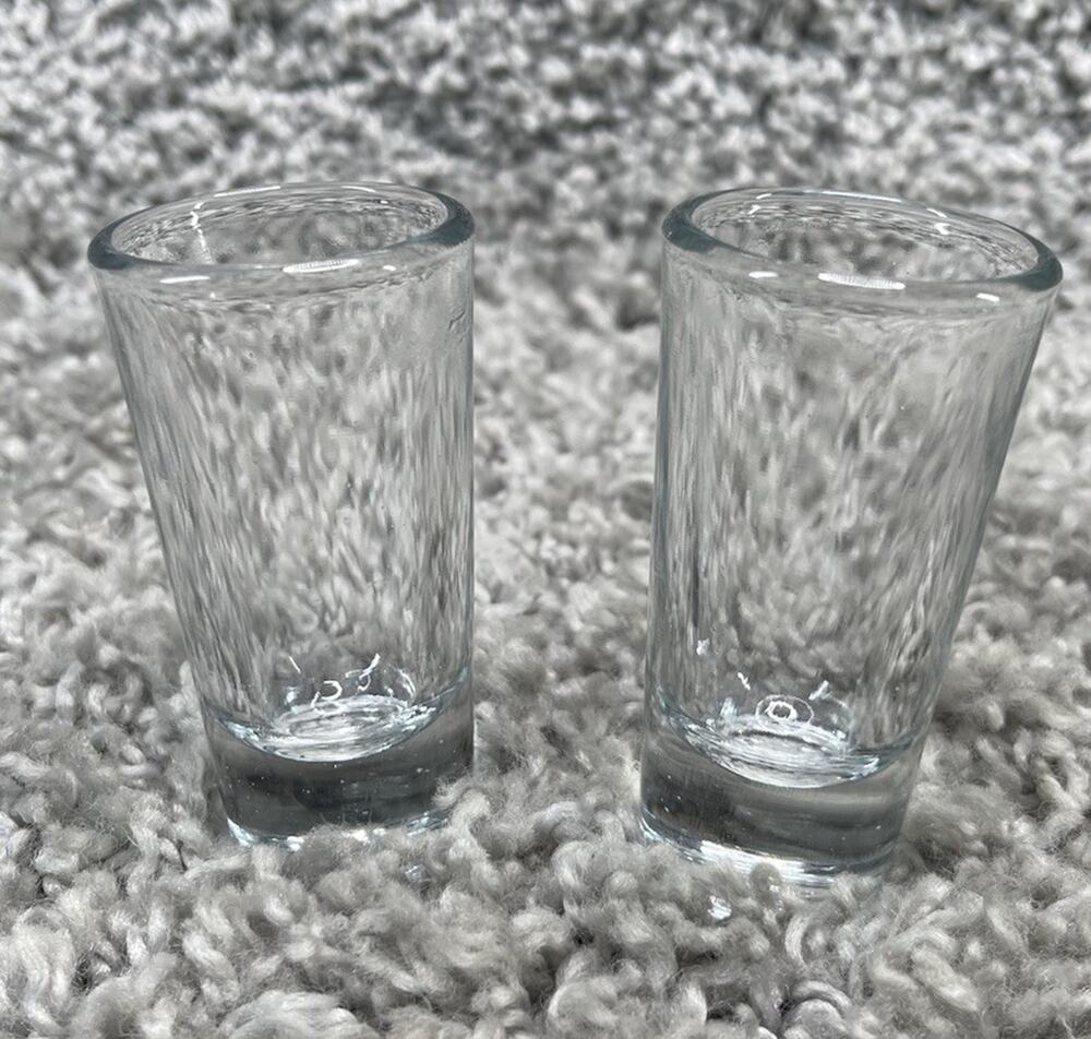 Clear Shot Glasses Home Kitchen Size 3 In X 1 In Set of 2 Bundle